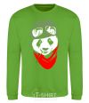 Sweatshirt A panda in a helmet orchid-green фото
