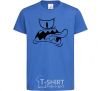 Kids T-shirt The face of the monster royal-blue фото