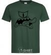 Men's T-Shirt The face of the monster bottle-green фото