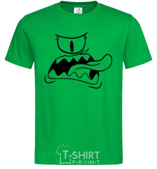 Men's T-Shirt The face of the monster kelly-green фото