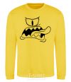 Sweatshirt The face of the monster yellow фото