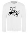 Sweatshirt The face of the monster White фото