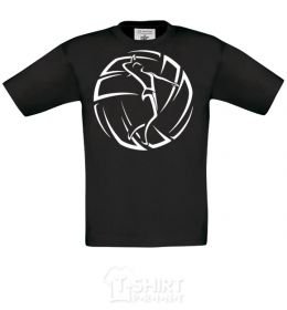 Kids T-shirt The girl in the volleyball black фото