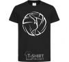 Kids T-shirt The girl in the volleyball black фото