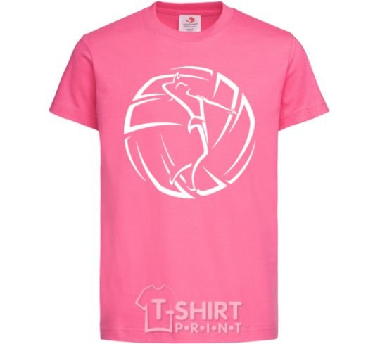 Kids T-shirt The girl in the volleyball heliconia фото