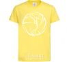 Kids T-shirt The girl in the volleyball cornsilk фото