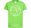 Kids T-shirt The girl in the volleyball orchid-green фото