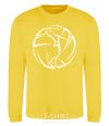 Sweatshirt The girl in the volleyball yellow фото