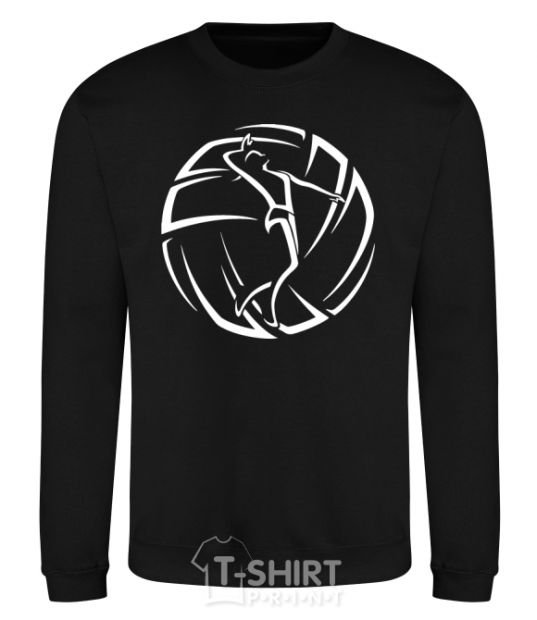 Sweatshirt The girl in the volleyball black фото