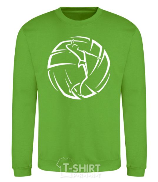 Sweatshirt The girl in the volleyball orchid-green фото