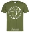 Men's T-Shirt The girl in the volleyball millennial-khaki фото
