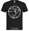 Men's T-Shirt The girl in the volleyball black фото