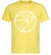 Men's T-Shirt The girl in the volleyball cornsilk фото