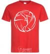 Men's T-Shirt The girl in the volleyball red фото