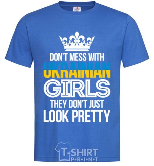 Men's T-Shirt They don't just look pretty royal-blue фото