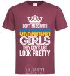 Men's T-Shirt They don't just look pretty burgundy фото