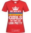 Women's T-shirt They don't just look pretty red фото