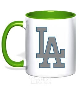 Mug with a colored handle