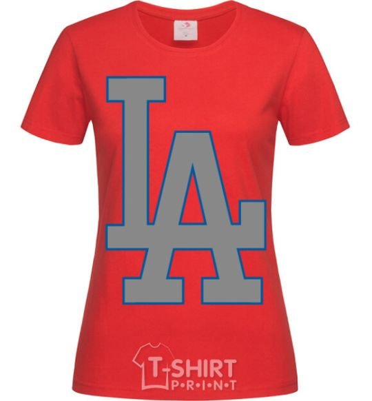 Women's T-shirt LA red фото