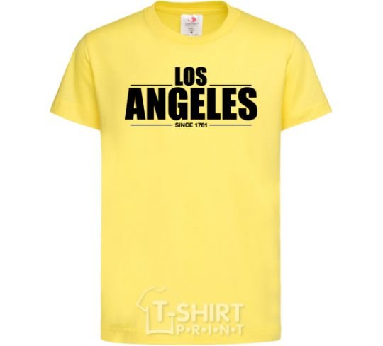 Kids T-shirt Los Angeles since 1781 cornsilk фото