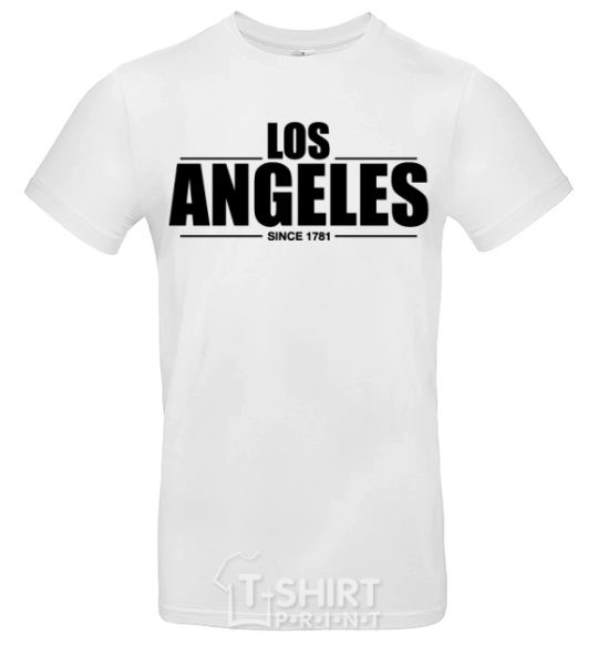 Мужская футболка Los Angeles since 1781 Белый фото