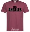 Men's T-Shirt Los Angeles since 1781 burgundy фото