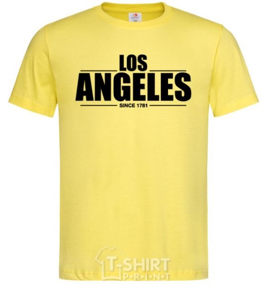 Men's T-Shirt Los Angeles since 1781 cornsilk фото