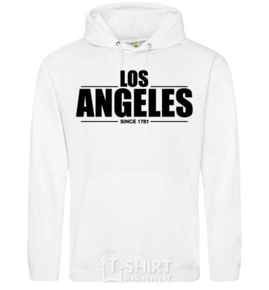 Men`s hoodie Los Angeles since 1781 White фото