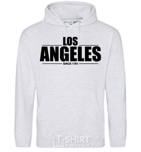 Men`s hoodie Los Angeles since 1781 sport-grey фото