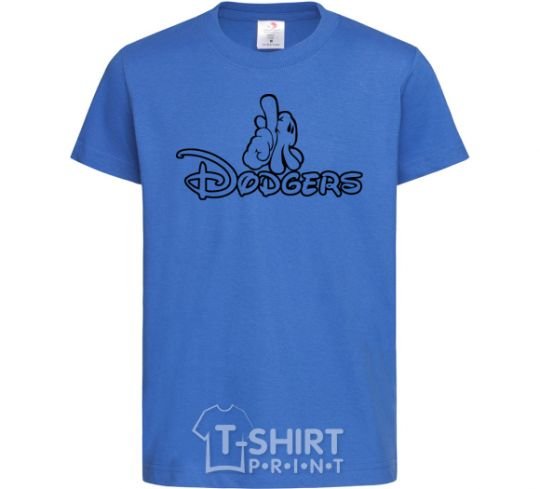 Детская футболка LA Dodgers Ярко-синий фото