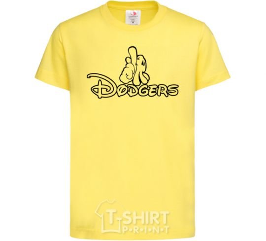 Детская футболка LA Dodgers Лимонный фото