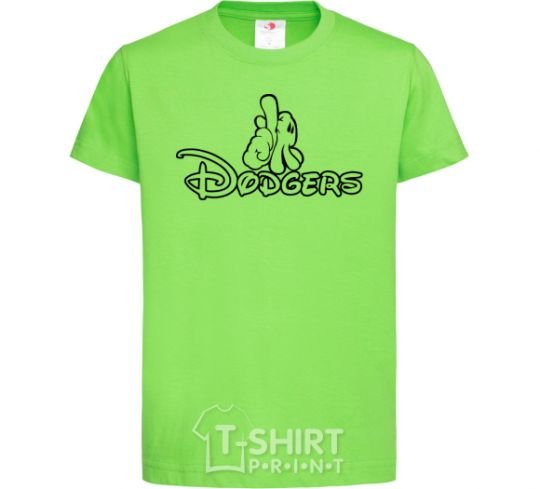 Детская футболка LA Dodgers Лаймовый фото