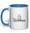 Mug with a colored handle LA Dodgers royal-blue фото