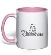Mug with a colored handle LA Dodgers light-pink фото