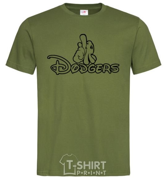 Мужская футболка LA Dodgers Оливковый фото