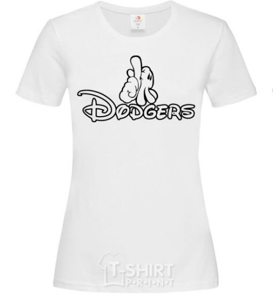 Women's T-shirt LA Dodgers White фото
