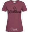 Women's T-shirt LA Dodgers burgundy фото