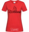 Женская футболка LA Dodgers Красный фото