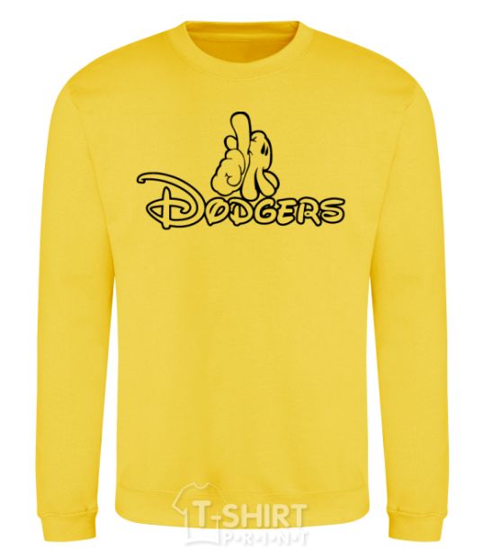 Sweatshirt LA Dodgers yellow фото