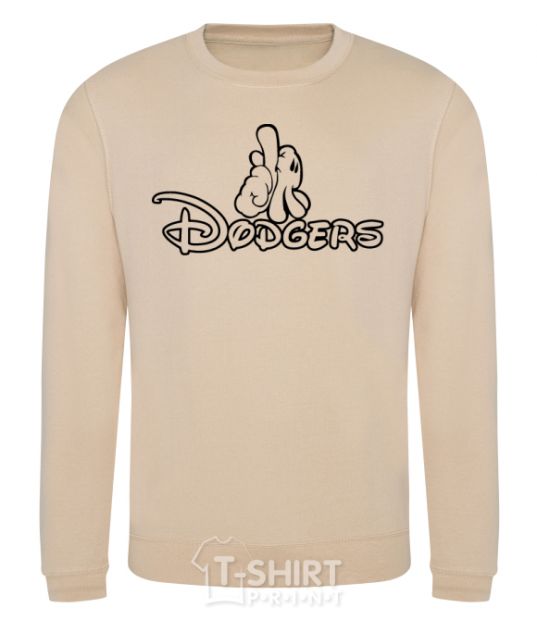 Sweatshirt LA Dodgers sand фото