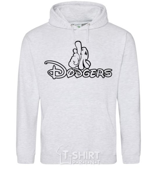 Men`s hoodie LA Dodgers sport-grey фото