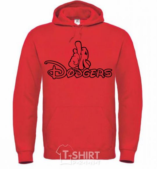 Men`s hoodie LA Dodgers bright-red фото