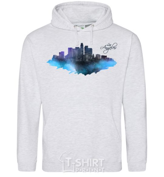 Men`s hoodie LA city sport-grey фото