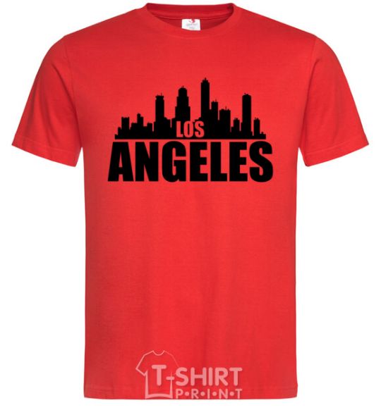 Men's T-Shirt Los Angeles towers red фото