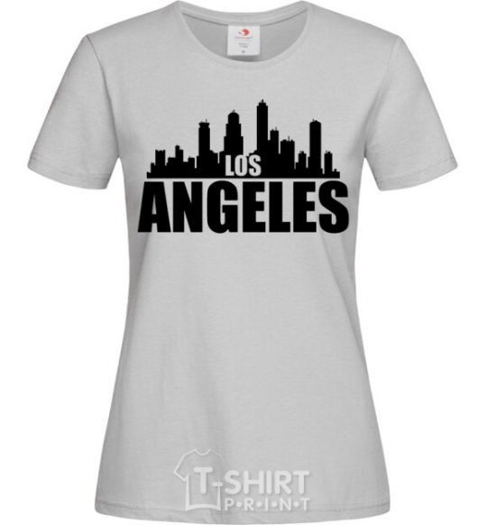 Women's T-shirt Los Angeles towers grey фото