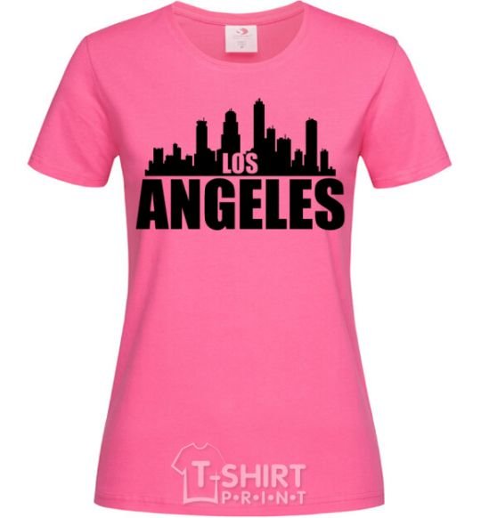 Женская футболка Los Angeles towers Ярко-розовый фото