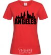 Women's T-shirt Los Angeles towers red фото