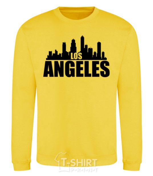 Sweatshirt Los Angeles towers yellow фото