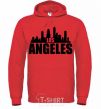 Men`s hoodie Los Angeles towers bright-red фото