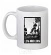 Ceramic mug Los Angeles photo White фото